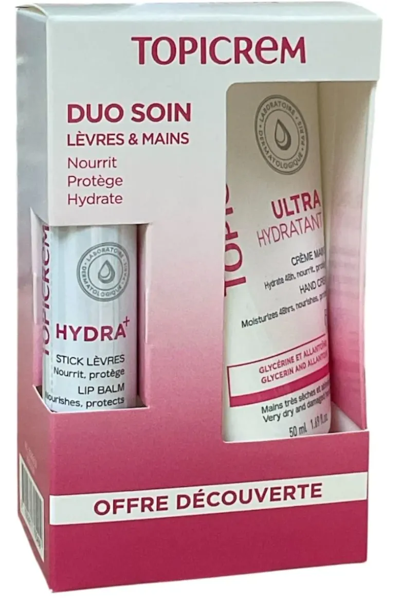 Hydra+ stick lèvres desséchées ou gercées Topicrem
