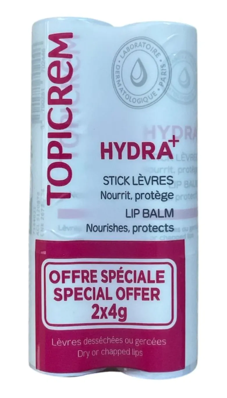 Hydra+ stick lèvres desséchées ou gercées Topicrem