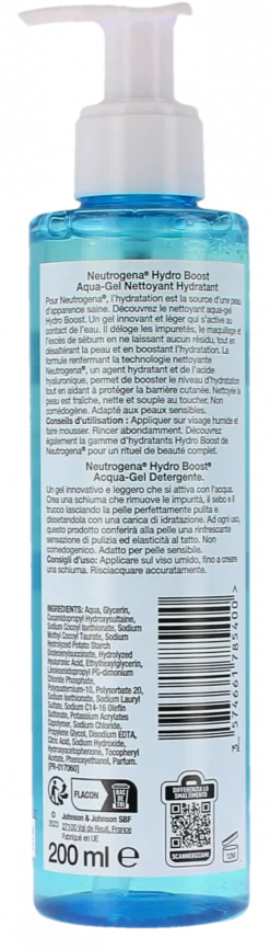 Hydro Boost Aqua-gel hydratant Neutrogena - flacon-pompe de 200ml
