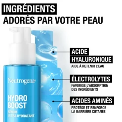 Hydro-Boost sérum ultra hydratant Neutrogena - flacon-pompe de 30ml