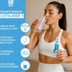 Hydrop Collagène 1g tropical Granions - tube de 18 comprimés effervescents
