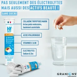 Hydrop Collagène 1g tropical Granions - tube de 18 comprimés effervescents