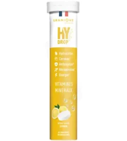 Hydrop solution d'hydratation arôme citron Granions - tube de 20 comprimés effervescents