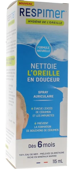 Hygiène de l'oreille spray Respimer – 115 ml
