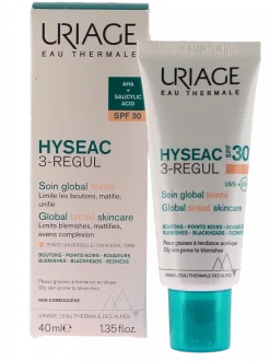Hyséac 3-Regul Soin global teinté SPF30 Uriage - tube de 40ml