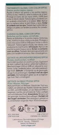 Hyséac 3-Regul Soin global teinté SPF30 Uriage - tube de 40ml