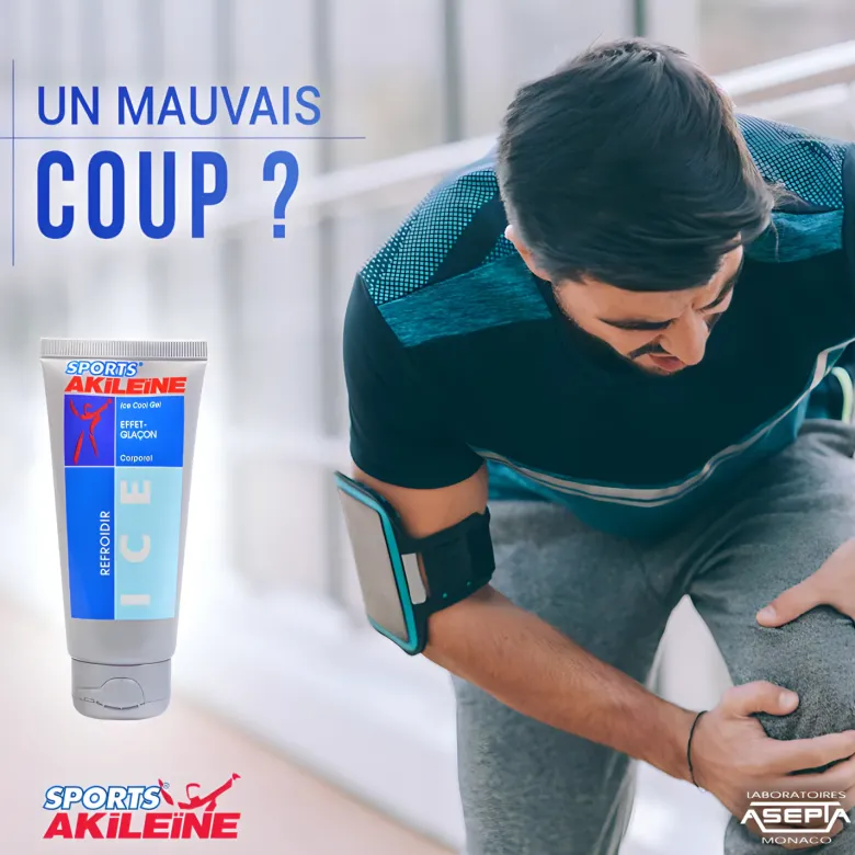 Ice Gel effet glaçon Akileïne Sports - tube de 75 ml