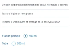 Ictyane Lait hydratant corps Ducray - flacon à pompe de 400 ml