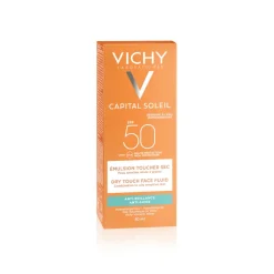 Idéal soleil spf 50+ émulsion anti-brillance toucher sec Vichy - tube de 50 ml