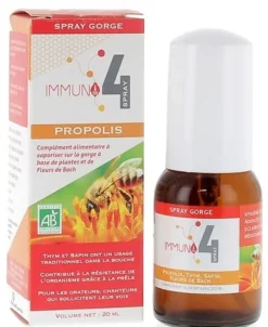 Immuno 4 spray gorge propolis - spray de 20 ml