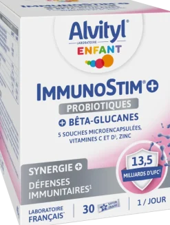 ImmunoStim+ probiotiques Alvityl - boîte de 30 sticks