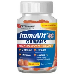 ImmuVit' 4G goût mandarine Forté Pharma - pot de 30 gummies