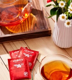 Infusion aux plantes bio rooibos vanille Choice - boite de 17 sachets