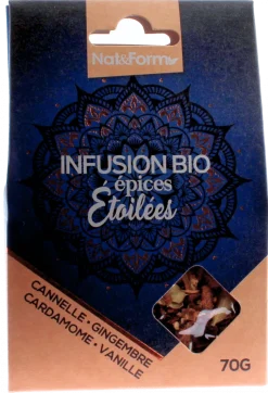 Infusion bio épices étoilées Nat&form - sachet de 70g