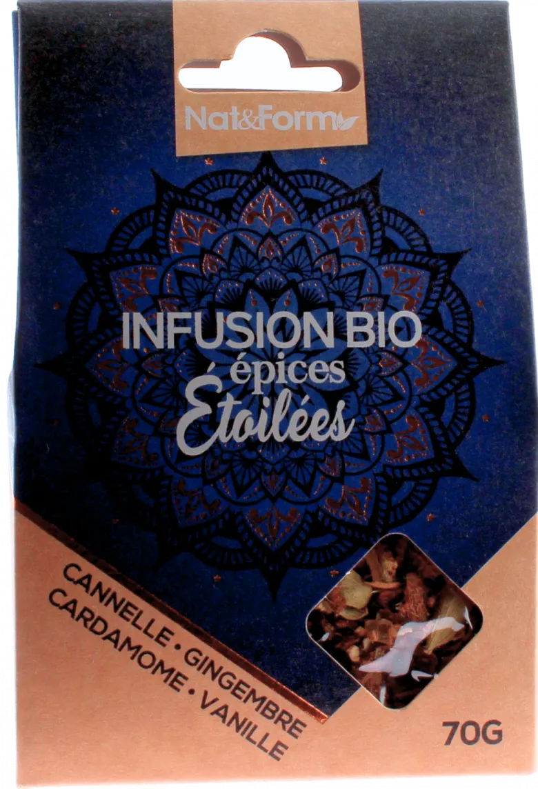 Infusion bio épices étoilées Nat&form - sachet de 70g