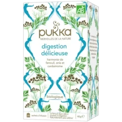 Infusion digestion délicieuse bio Pukka - boîte de 20 sachets