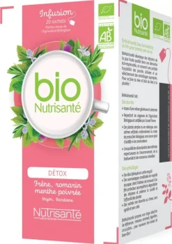 Infusion Détox bio Nutrisanté - boîte de 20 sachets
