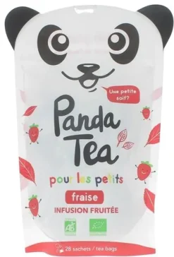 Infusion Fraise pour les petits Panda Tea - 28 sachets