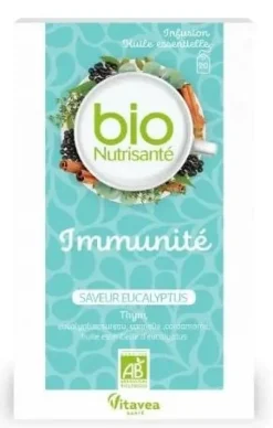 Infusion Immunité bio Nutrisanté - boîte de 20 sachets