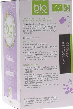 Infusion Relax bio Nutrisanté - 20 sachets