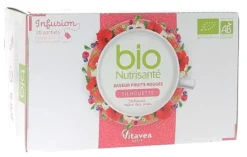 Infusion silhouette saveur fruits rouges bio Nutrisanté - boîte de 20 sachets