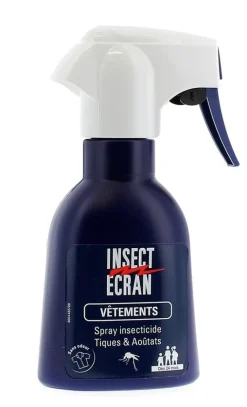 Insect écran anti-tiques et aoûtats pour vêtements - spray de 200ml