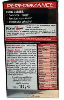 Iron performance dideptides 20 A.A Eric Favre - boite de 120 gélules