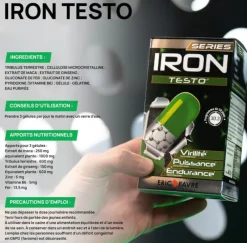 Iron testo series Eric Favre - boite de 90 capsules