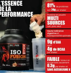 Iso fusion saveur biscuit cookie Eric Favre - pot de 750g