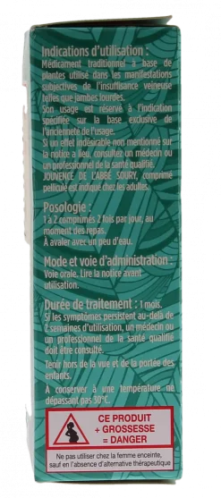 Jambes lourdes Jouvence de l'Abbé Soury