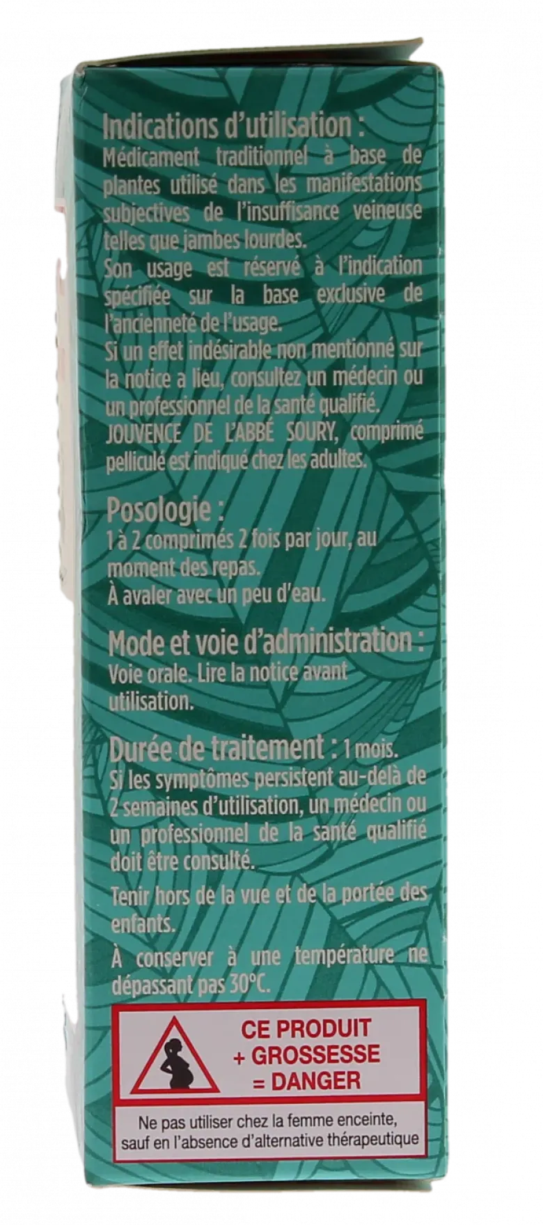 Jambes lourdes Jouvence de l'Abbé Soury