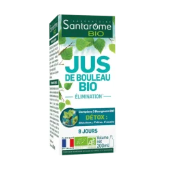 Jus de bouleau Bio élimination Santarome - Flacon de 200 ml