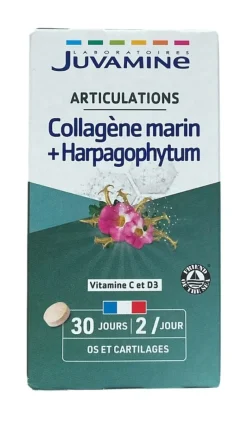 Juvamine Articulations Collagène marin et Harpagophytum – 60 comprimés