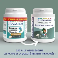 Juvamine curcuma chondroïtine glucosamine - boite de 90 comprimés