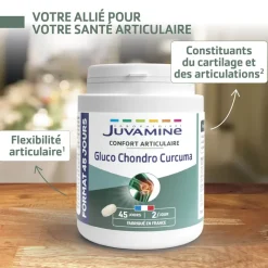 Juvamine curcuma chondroïtine glucosamine - boite de 90 comprimés