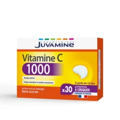 Juvamine Vitamine C 1000 – 30 comprimés à croquer