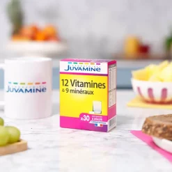 Juvamine 12 vitamines et 9 minéraux – 30 comprimés