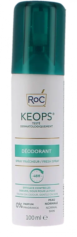 Keops déodorant spray fraîcheur 48h RoC - spray de 100ml