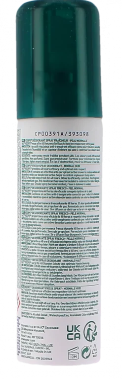 Keops déodorant spray fraîcheur 48h RoC - spray de 100ml