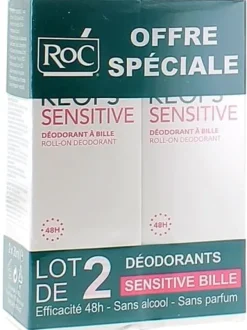 Keops Sensitive Déodorant à bille RoC - lot de 2 roll-on de 30 ml