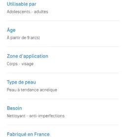 Keracnyl gel moussant visage et corps Ducray