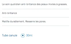 Keracnyl mat crème anti-brillance peaux mixtes à grasses Ducray - tube de 30 ml