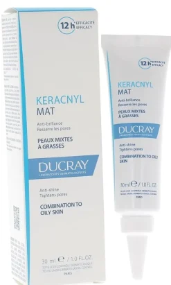 Keracnyl mat crème anti-brillance peaux mixtes à grasses Ducray - tube de 30 ml