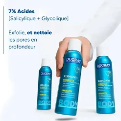 Keracnyl spray corps asséchant anti-boutons Ducray - spray de 150ml