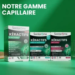 Keractifs 6 actions capillaires Santarome - boîte de 90 comprimés