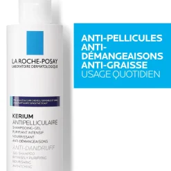 Kerium pellicules grasses shampooing antipelliculaire La Roche-Posay - flacon de 200 ml