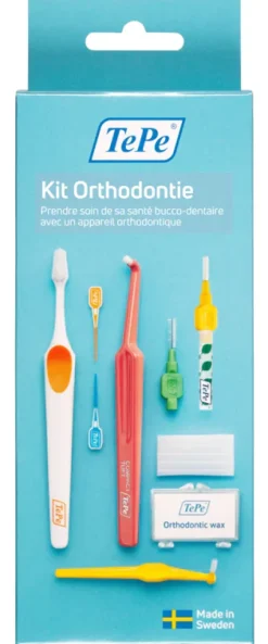 Kit orthodontie TePe - boîte de 6 produits