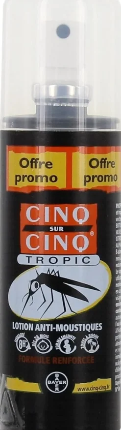 Kit voyage anti-moustiques haute protection Cinq sur Cinq - lot de 2 produits