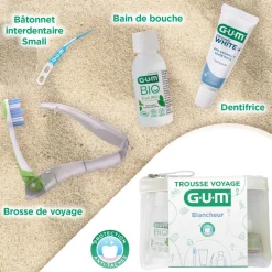Kit voyage blancheur Gum - trousse de 4 produits