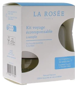 Kit voyage écoresponsable La Rosée - kit comprenant 4 produits